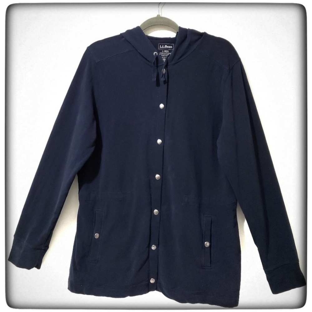Last chance! 50% off! L.L. Bean Navy Hoodie - Picture 1 of 5